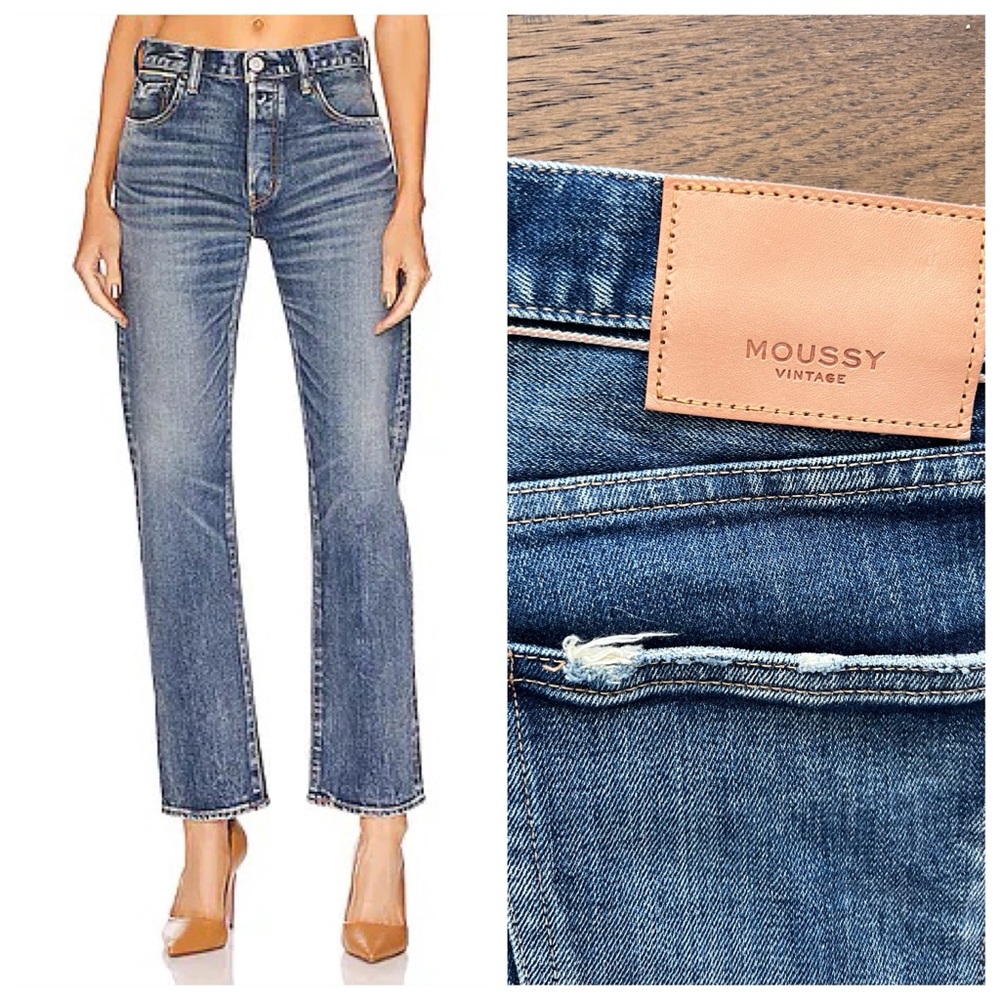 MOUSSY VINTAGE Farwell Straight leg in Dark Blue size 26